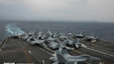 The second US Navy aircraft carrier arrived in West Asia