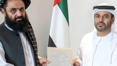 The UAE received the ambassador of the interim government of Afghanistan