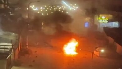 Zionist air attack on a car in “Jenin” + video