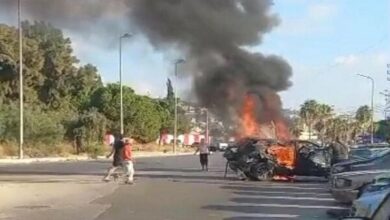 Zionist drone attack on a car in “Marajyoun”