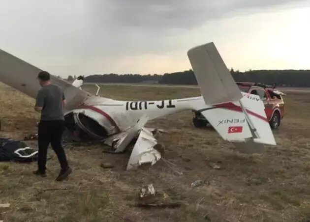 A plane crash in Türkiye/ 2 people died