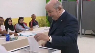 Abdulmajid Teboun cast his vote