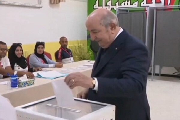 Abdulmajid Teboun cast his vote