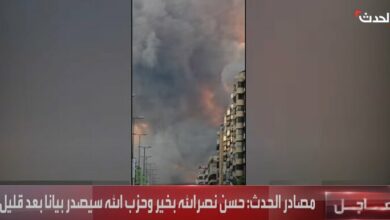 Al-Arabiya: The terror operation failed in Beirut/ Hadath: Nasrallah is alive