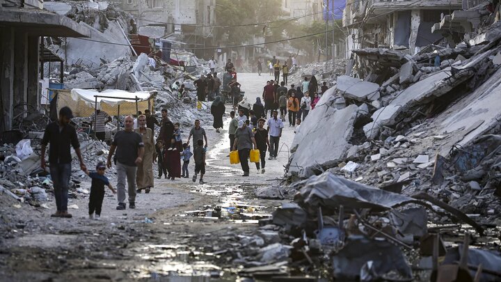 Destruction of residential buildings and bombing of refugee shelters in Gaza