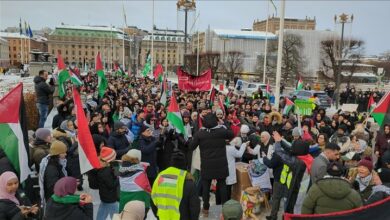 Dutch street protest against the government’s support for the Zionist regime