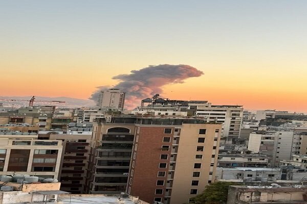 Heavy air attack by the Zionist regime on the southern suburbs of Beirut + video