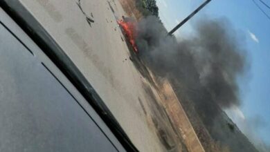 Israeli drone attack on a motorcycle on Marjayoun road