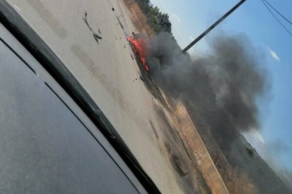 Israeli drone attack on a motorcycle on Marjayoun road