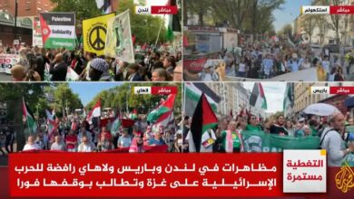 Massive demonstrations in support of Palestine in 5 European countries + film