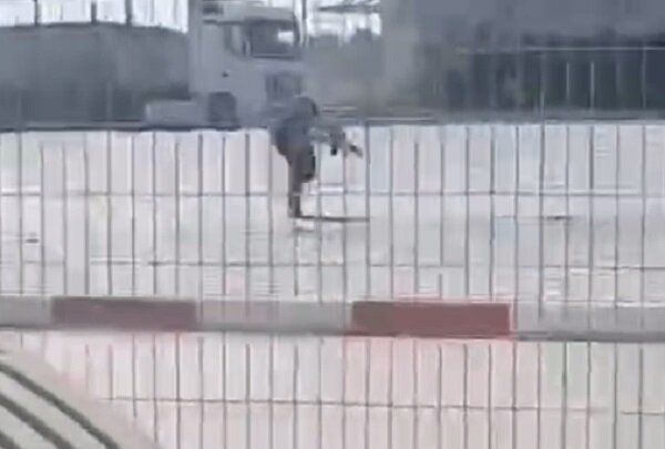 New images of the first moments of the shooting operation in al-Karamah crossing