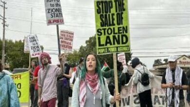 Protests in America against the sale of Palestinian properties