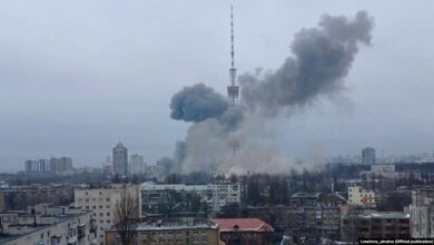 Russian missile attack on the capital of Ukraine