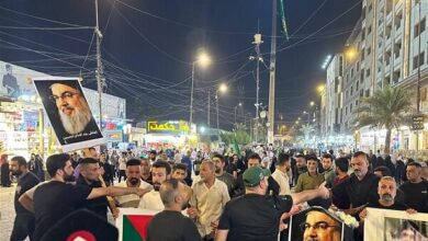 Symbolic burial of the body of Martyr Seyed “Hasan Nasrallah” in Iraq + film