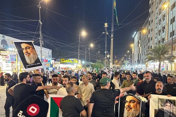 Symbolic burial of the body of Martyr Seyed “Hasan Nasrallah” in Iraq + film