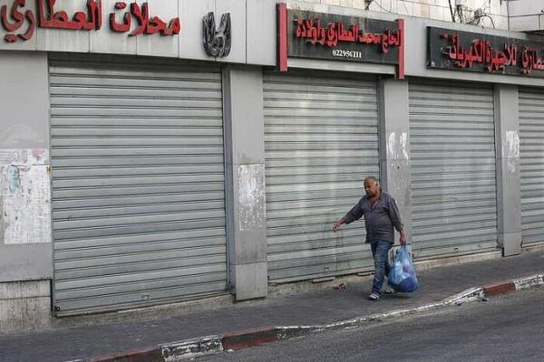 The beginning of a nationwide strike in the occupied territories of Palestine