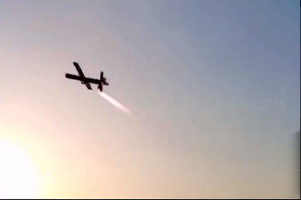 The explosion of an unidentified drone near the building of the American forces