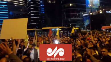 The gathering of Turkish Shiites in front of the consulate of the Israeli regime