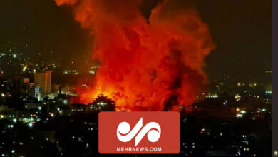 The moment when the Zionist mortar bombs hit the suburbs of Beirut