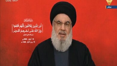 The speech of the Secretary General of Hezbollah of Lebanon began