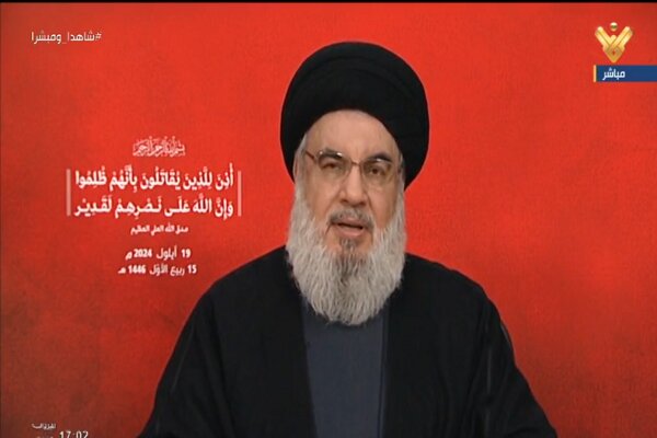 The speech of the Secretary General of Hezbollah of Lebanon began