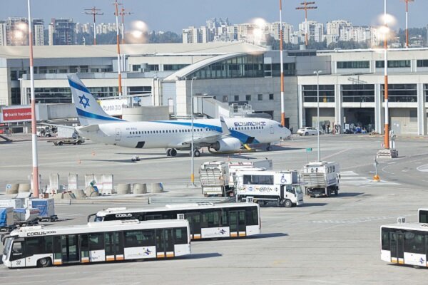 43% decrease in passengers at the Zionist Ben Gurion Airport