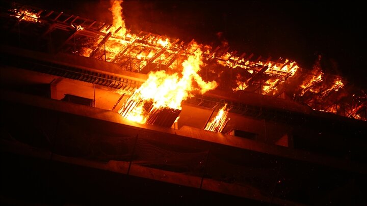 A fire in a residential house in China/ 7 people died