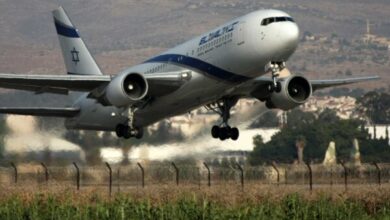 Cancellation of international flights to occupied territories continues