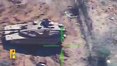 Destruction of Merkava tank with Hizbollah guided missile + video