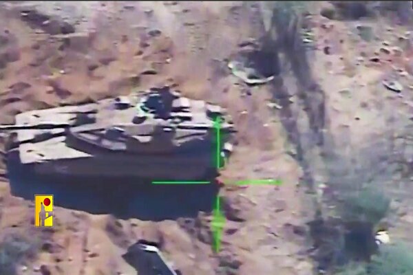 Destruction of Merkava tank with Hizbollah guided missile + video