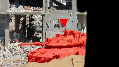 Destruction of the Israeli Merkava tank with a powerful bomb in Tel Al-Za’atr+film