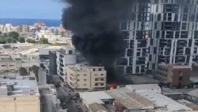 Fire in Tel Aviv warehouses + film