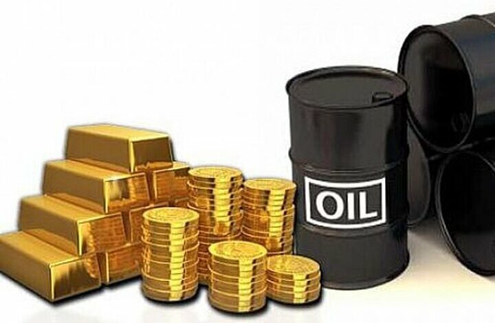 Free fall of oil and gold in the world market