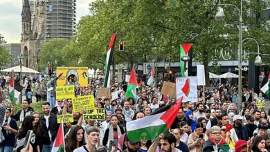 German street demonstrations in defense of Palestine and Lebanon