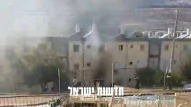 Hizbollah set fire to Kiryat Shmona + video