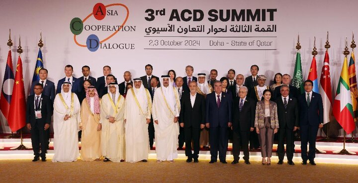 Holding the third Asia Cooperation Dialogue Forum in Doha