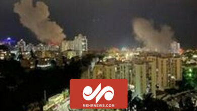 Images of Hezbollah rockets in the sky of Haifa