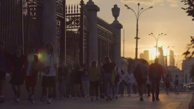 Madrid’s Ministry of Foreign Affairs pays tribute to the “National Day of Spain” with Moscow sunset!