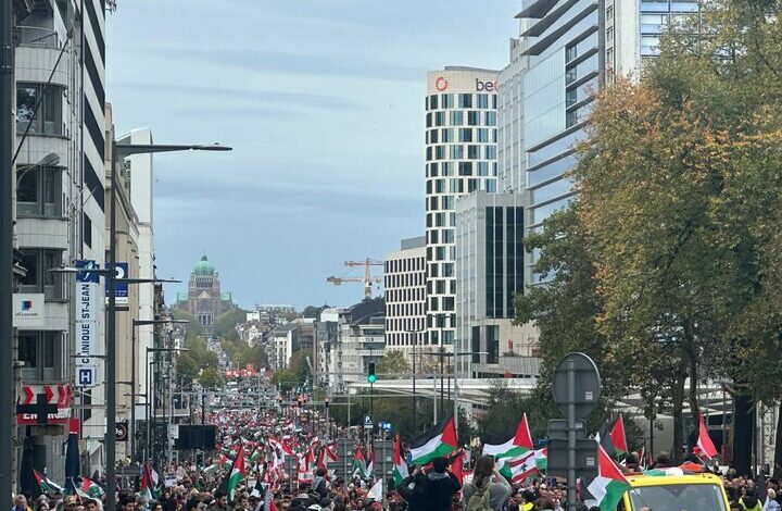 Massive demonstrations in support of Palestine and Lebanon in 3 European countries