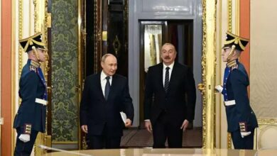 Putin met with Aliyev in the Kremlin