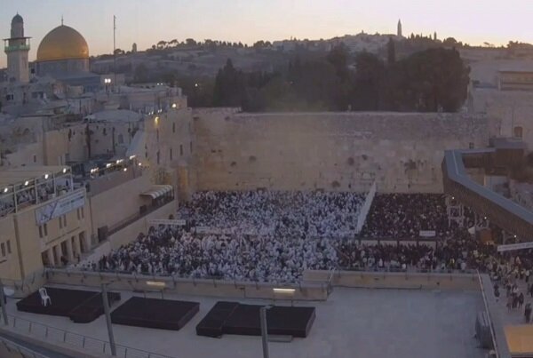 Settlers’ attack on Al-Aqsa Mosque and mass gathering in front of Baraq wall