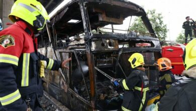 Student bus fire with 44 passengers in Thailand