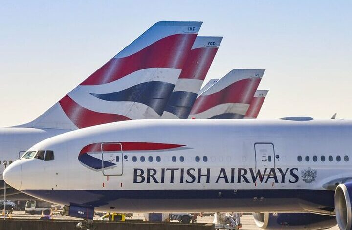 Suspension of “British Airways” flights to occupied territories until the end of March 2025