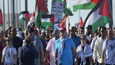 The Cuban president’s symbolic move in support of Palestine made news