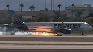 The emergency landing with 197 passengers caught fire + video