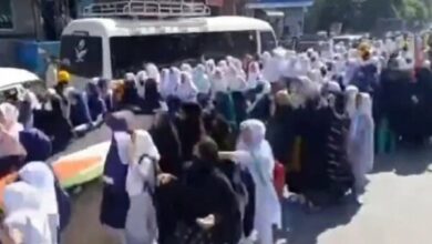 The march of Pakistani students following the martyrdom of “Syed Hasan Nasrallah”