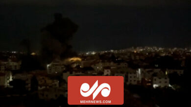 The moment of the air attack on Alvardanieh area in Tire city of Lebanon