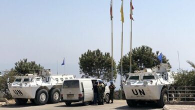 The peacekeeping forces in Lebanon are still in their positions