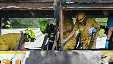 The school bus turned into an inferno/ probably 20 students died