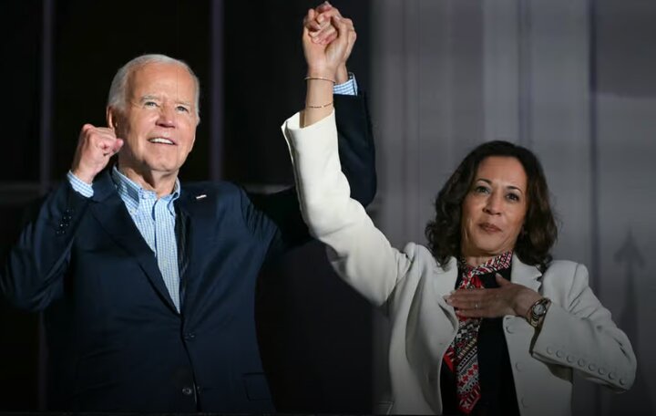 Why did “Biden” withdraw from the election in favor of “Harris”?